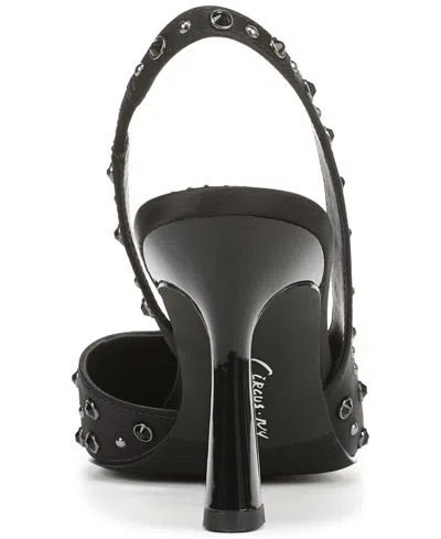 Circus Ny By Sam Edelman Women's Tallie Rhinestone Pointed-toe Asymmetrical Pumps In Black