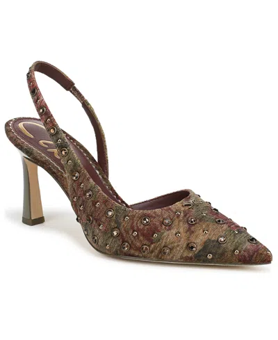 Circus Ny By Sam Edelman Women's Tallie Rhinestone Pointed-toe Asymmetrical Pumps In Brown