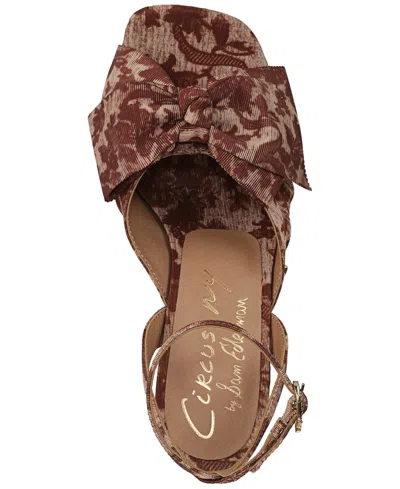Circus Ny By Sam Edelman Women's Wilma Bow Dress Sandals In Brown