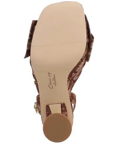 Circus Ny By Sam Edelman Women's Wilma Bow Dress Sandals In Brown