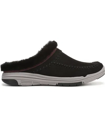 Ryka Rykä Arrow Faux Fur Trim Mule In Black