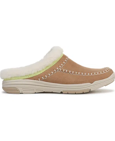 Ryka Rykä Arrow Faux Fur Trim Mule In Brown