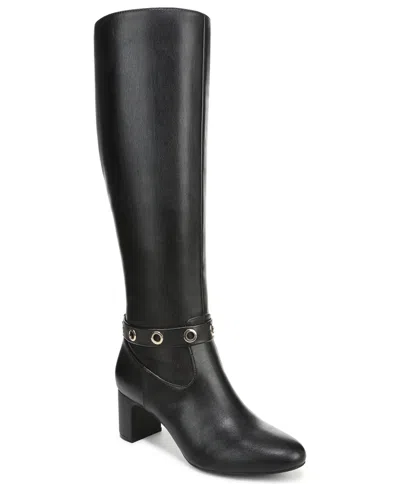Lifestride Women's Tansy Zipper Wide Calf Tall Boots In Black