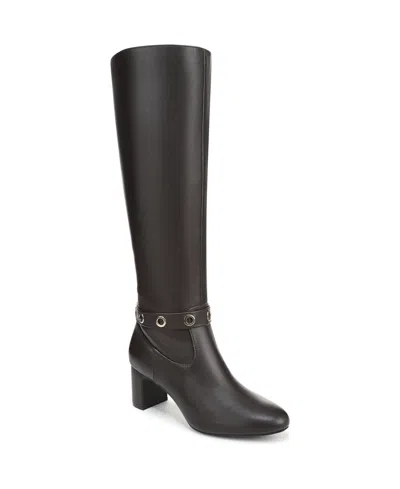 Lifestride Women's Tansy Zipper Wide Calf Tall Boots In Black