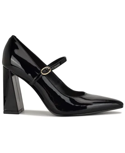 Nine West Women's Sista Mary Jane Pointy Toe Pumps In Black