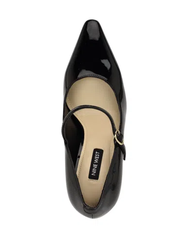 Nine West Women's Sista Mary Jane Pointy Toe Pumps In Black