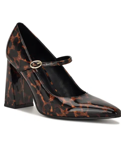 Nine West Women's Sista Mary Jane Pointy Toe Pumps In Multi