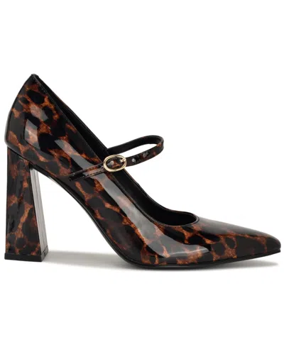 Nine West Women's Sista Mary Jane Pointy Toe Pumps In Multi