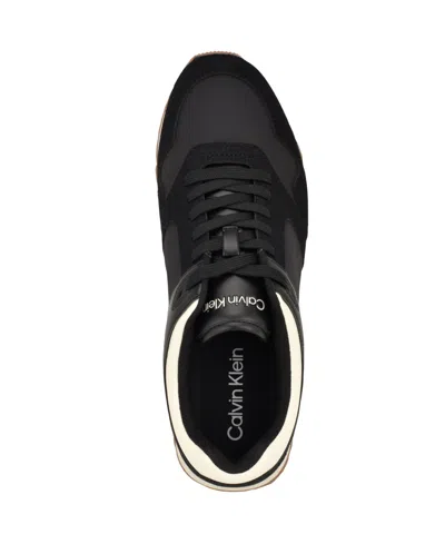 Calvin Klein Men's Antoy Casual Lace-up Sneakers In Black