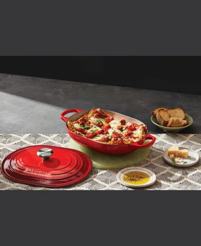 Le Creuset Enameled Cast Iron 3.75-qt. Oval Casserole With Lid In Red