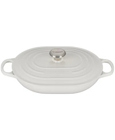 Le Creuset Enameled Cast Iron 3.75-qt. Oval Casserole With Lid In White