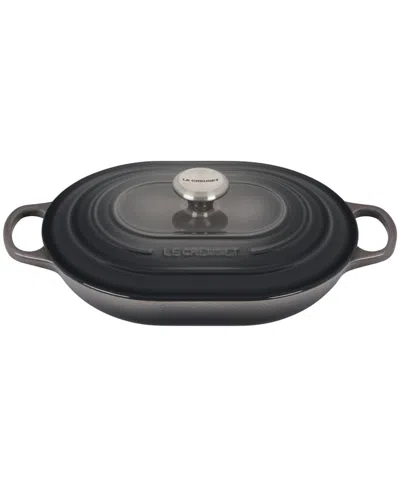 Le Creuset Enameled Cast Iron 3.75-qt. Oval Casserole With Lid In Gray