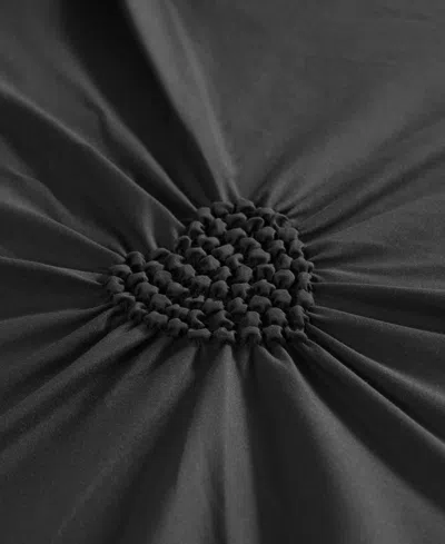 Juicy Couture Amora Gathered Heart 3-pc. Comforter Set, Full/queen In Black