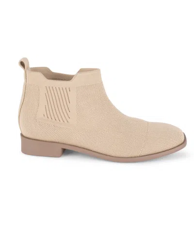 Tahari Women's Roundabout Knit Ankle Boots In Brown