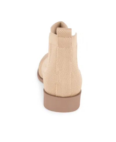 Tahari Women's Roundabout Knit Ankle Boots In Brown