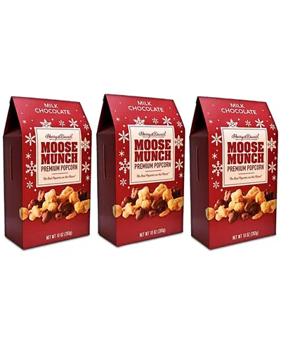 Harry & David Milk Chocolate Moose Munch Gable Boxes, 3 Pack In Multi