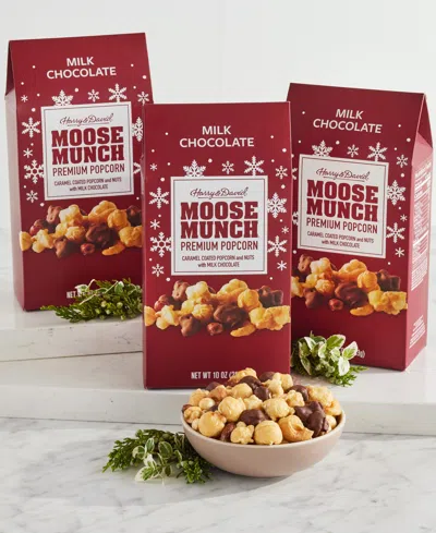 Harry & David Milk Chocolate Moose Munch Gable Boxes, 3 Pack In Multi