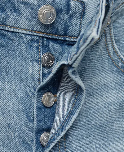 Mango Women's Frayed Hem Denim Shorts In Blue