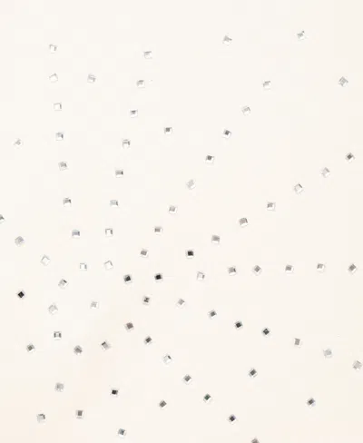 Mango Cotton Embellished Halter Top In Neutral