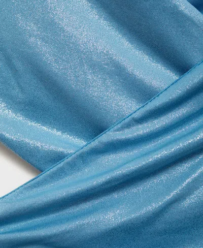 Mango Women's Shiny Finish And Cut-out Swimsuit In Blue