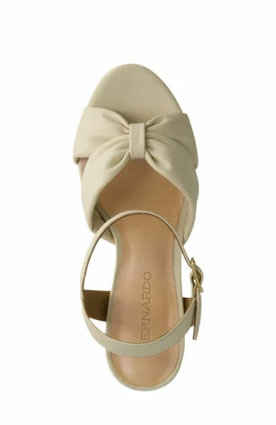 Bernardo Veronika Platform Sandal In White