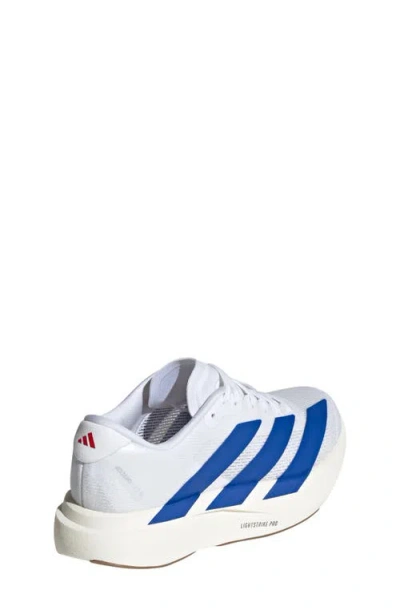 Adidas Originals Adizero Evo Sl Striped Sneakers In White