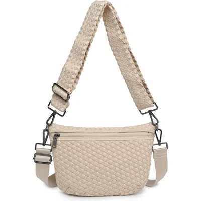 Sol And Selene Ethereal - Woven Neoprene Crossbody Bag In White