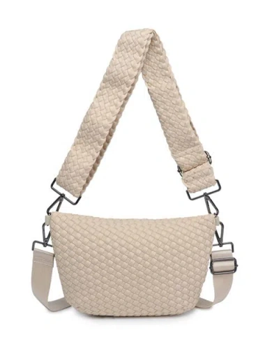 Sol And Selene Ethereal - Woven Neoprene Crossbody Bag In White