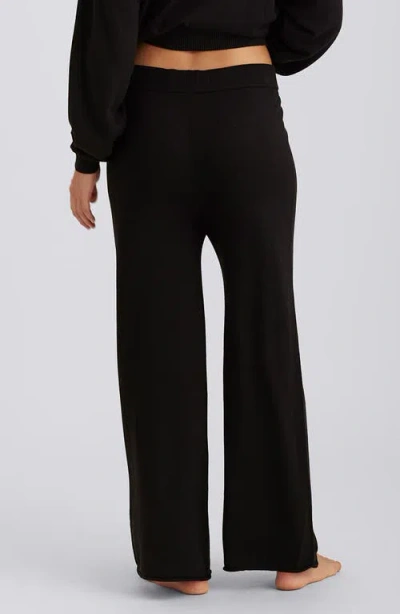 Papinelle Cotton Cashmere Straight Leg Pant In Black