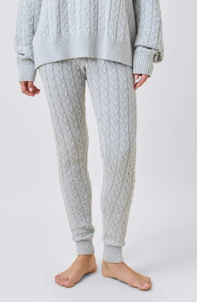 Papinelle Cosy Cable Cotton Cashmere Legging In Green