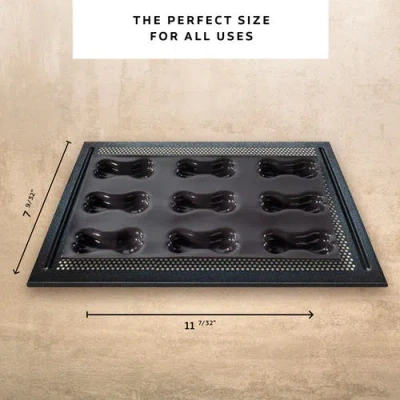 Silpat Flexipan 9 Bones Pet Treats Premium Silicone Baking Pan In Black