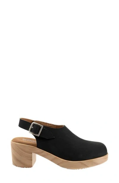 Softwalk ® Fairbanks Slingback Platform Clog In Black