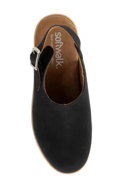 Softwalk ® Fairbanks Slingback Platform Clog In Black