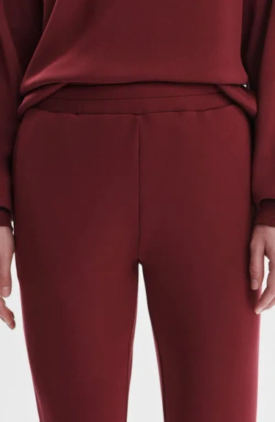 Varley Womens New Maroon Elasticated-waist Slim-fit Stretch-jersey Joggers Xs In Red