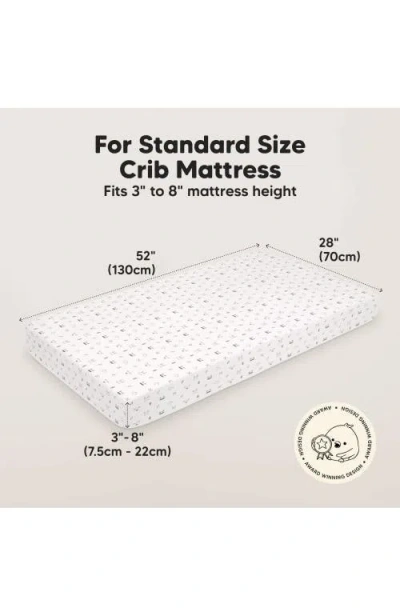 Keababies Isla Fitted Crib Sheets In White