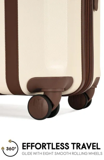 Elle Luxe Journey 3-piece Expandable Retro Spinner Luggage Set In Neutral