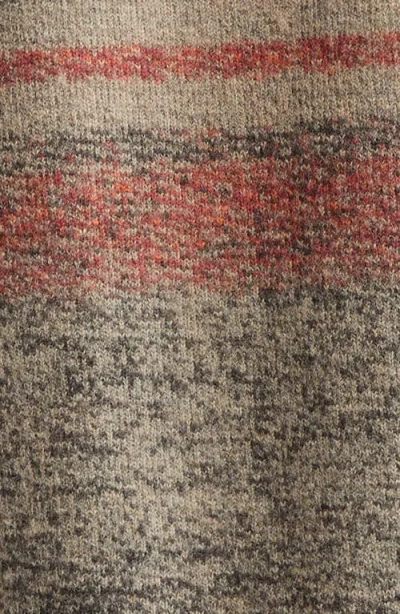 Double Rl Stripe Wool Blend Knit Jacket In Multi