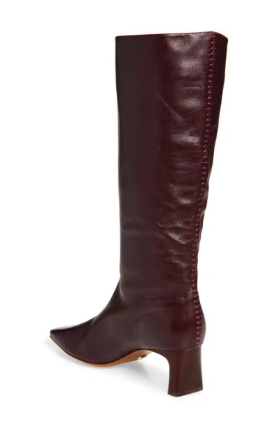 Rag & Bone Astor Knee High Boot In Burgundy