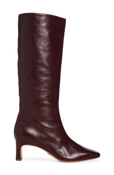 Rag & Bone Astor Knee High Boot In Burgundy