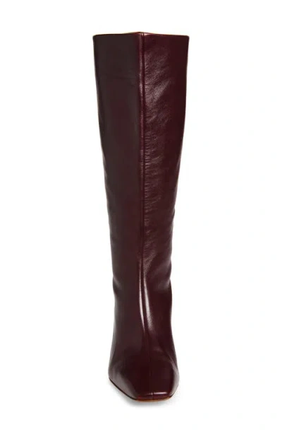 Rag & Bone Astor Knee High Boot In Burgundy