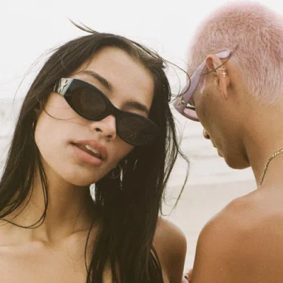 Epokhe Suede Sunglasses In Black