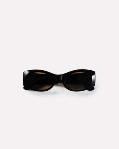 Epokhe Suede Sunglasses In Black