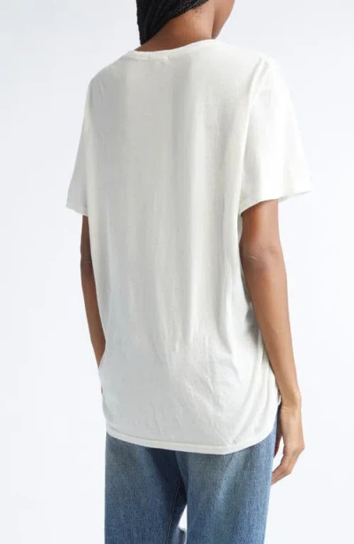 R13 Slogan-print T-shirt In White