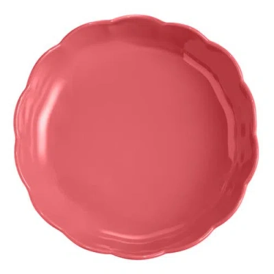 Emile Henry Ceramic Madeleine Round Baking Dish In Red