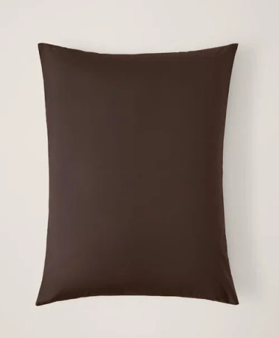 Pact Organic Cool-air Percale Sham 2-pack In Brown