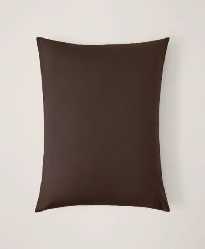 Pact Organic Cool-air Percale Sham 2-pack In Brown