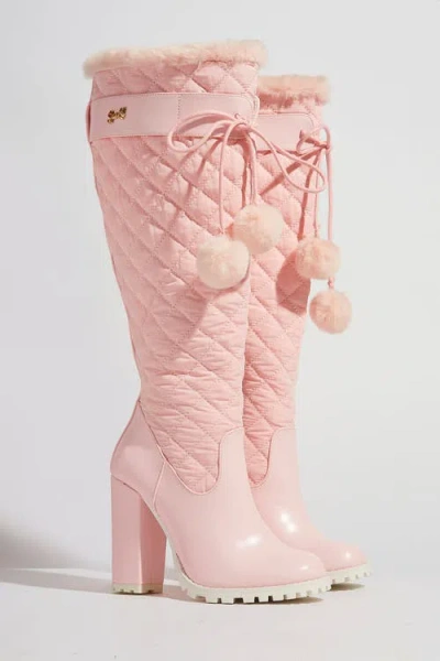 Sparkl Coco Puffer Boot In Pink