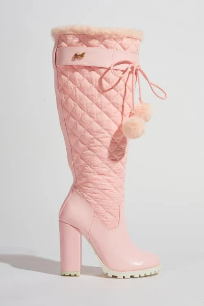 Sparkl Coco Puffer Boot In Pink
