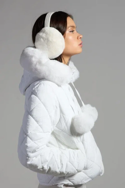 Sparkl Puffer Jacket In White