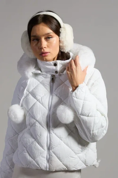 Sparkl Puffer Jacket In White